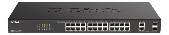 D-Link 26-Port PoE+ Gigabit Smart Managed Switch in the group COMPUTERS & PERIPHERALS / Network / Switches / 10/100/1000Mbps at TP E-commerce Nordic AB (A17077)