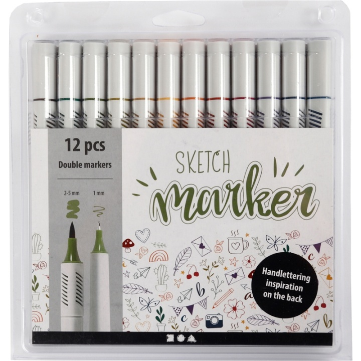 Colortime Sketch Marker dova färger in the group TOYS, KIDS & BABY PRODUCTS / Toys / Draw & Count at TP E-commerce Nordic AB (A17709)