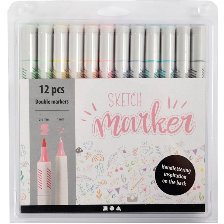 Colortime Sketch Marker pastellfärger in the group TOYS, KIDS & BABY PRODUCTS / Toys / Draw & Count at TP E-commerce Nordic AB (A17710)