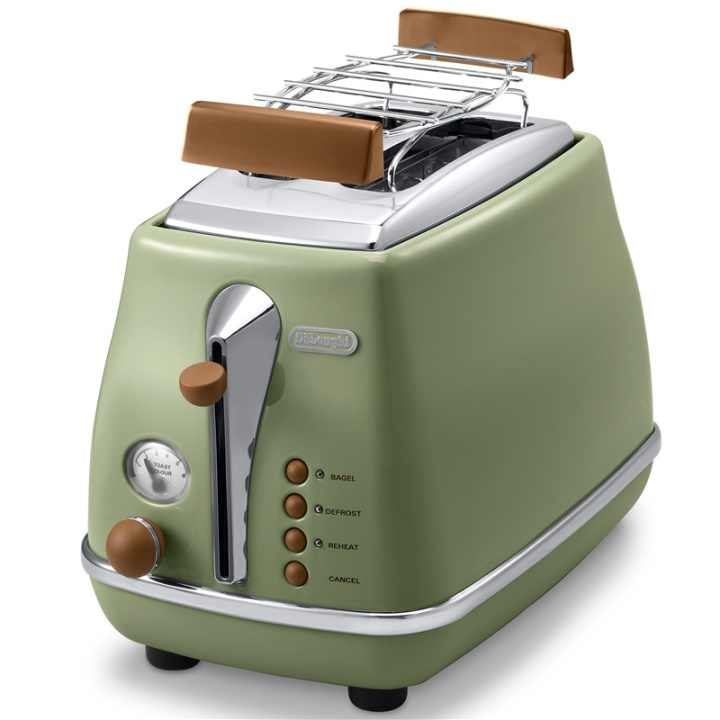 Delonghi Brödrost Icona Vintage Grön CT in the group HOME, HOUSEHOLD & GARDEN / Household appliances / Toasters & Bread grills / Toasters at TP E-commerce Nordic AB (A17734)