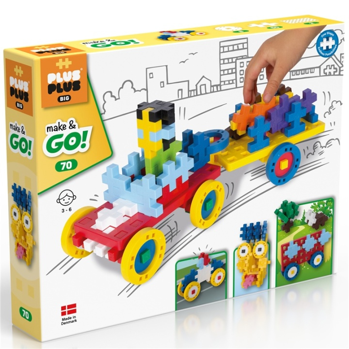 Plus-Plus BIG Make & Go! 70 in the group TOYS, KIDS & BABY PRODUCTS / Toys / Building toys / Toy blocks at TP E-commerce Nordic AB (A17981)