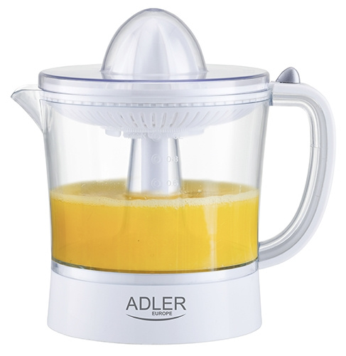 Adler Citruspress inkl Mätkanna 1L, Vit in the group HOME, HOUSEHOLD & GARDEN / Household appliances / Water & Juice / Juice presses at TP E-commerce Nordic AB (A18174)