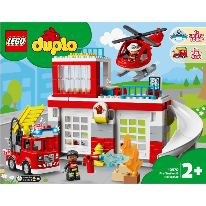 Lego Duplo - Fire Station & Helicopter 10970 in the group TOYS, KIDS & BABY PRODUCTS / Toys / Building toys / Lego at TP E-commerce Nordic AB (A18947)