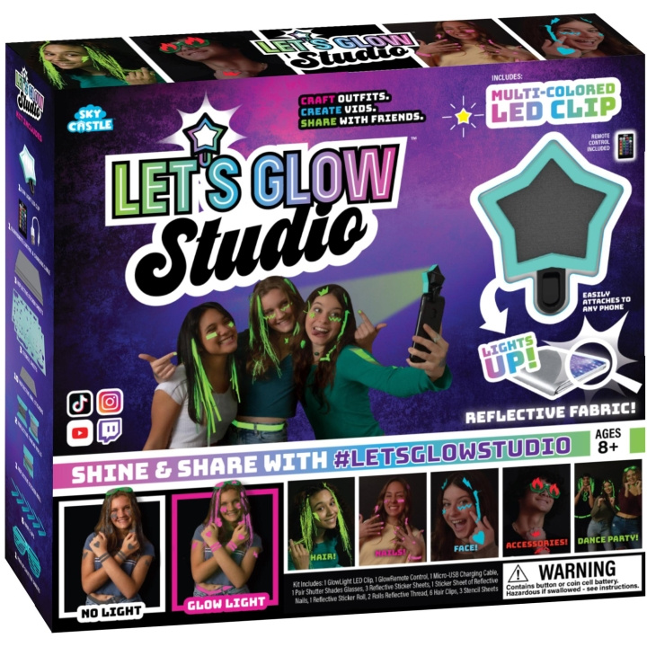 LETS GLOW LetsGlowStudio Starter Kit in the group TOYS, KIDS & BABY PRODUCTS / Toys / Draw & Count at TP E-commerce Nordic AB (A19024)