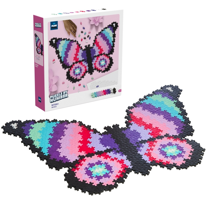 Plus Plus Puzzle By Number Butterfly 800 in the group TOYS, KIDS & BABY PRODUCTS / Toys / Building toys / Toy blocks at TP E-commerce Nordic AB (A19340)