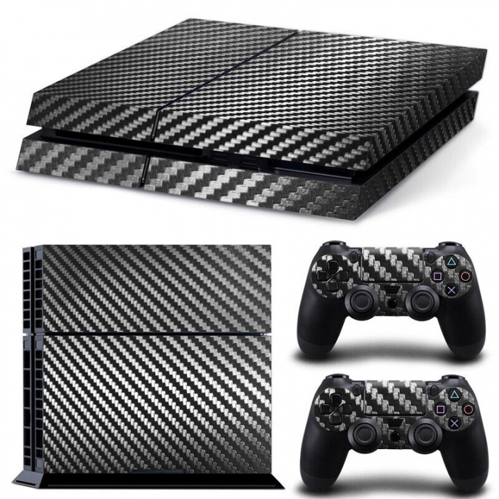 Carbon fiber like PS4 Skin, Black in the group HOME ELECTRONICS / Game consoles & Accessories / Sony PlayStation 4 at TP E-commerce Nordic AB (A22284)