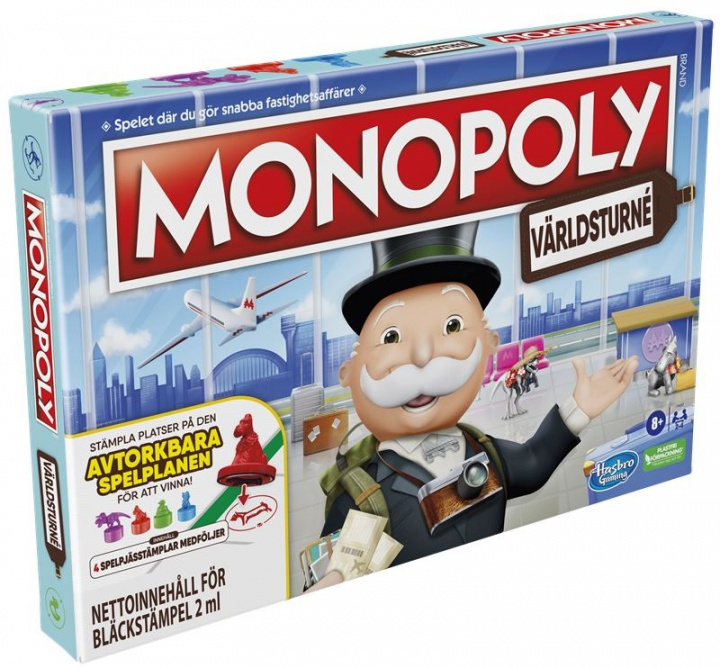 Monopoly World Tour (SV) in the group TOYS, KIDS & BABY PRODUCTS / Toys / Board games / Family Games at TP E-commerce Nordic AB (A22439)