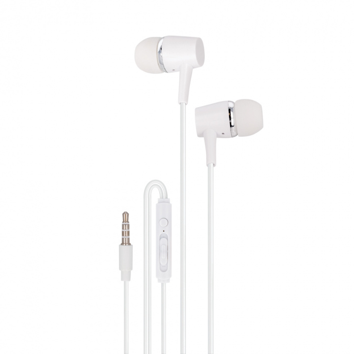 Setty wired earphones white in the group HOME ELECTRONICS / Audio & Picture / Headphones & Accessories / Headphones at TP E-commerce Nordic AB (A22497)