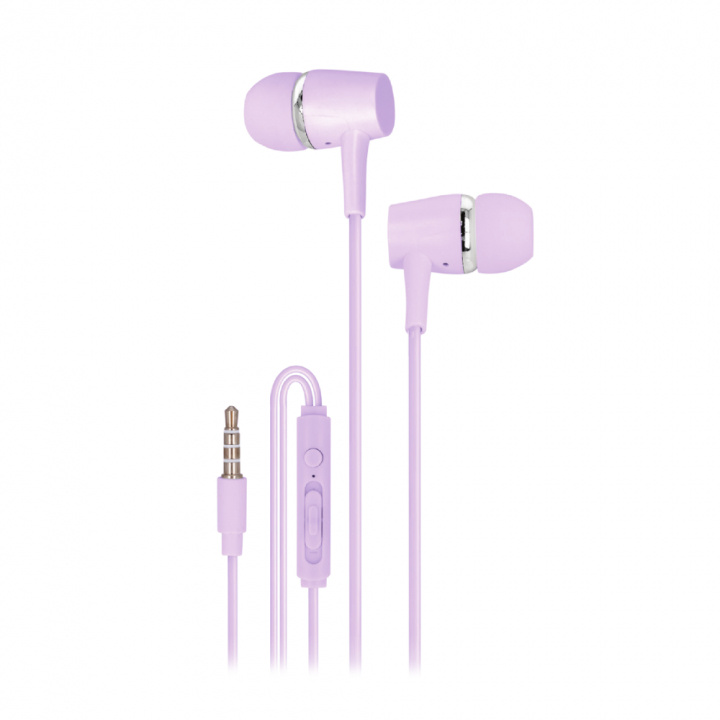 Setty wired earphones, Lilac in the group HOME ELECTRONICS / Audio & Picture / Headphones & Accessories / Headphones at TP E-commerce Nordic AB (A22498)