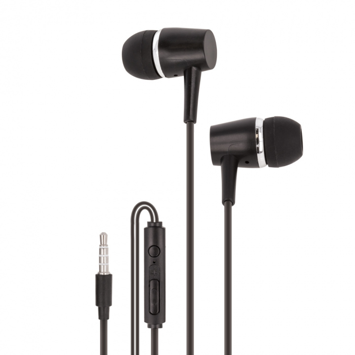 Setty Trådade hörlurar 3,5mm, Svart in the group HOME ELECTRONICS / Audio & Picture / Headphones & Accessories / Headphones at TP E-commerce Nordic AB (A22500)