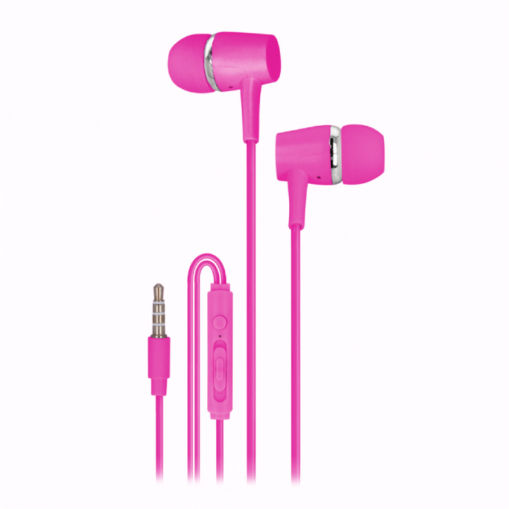 Setty Trådade hörlurar 3,5mm, Rosa in the group HOME ELECTRONICS / Audio & Picture / Headphones & Accessories / Headphones at TP E-commerce Nordic AB (A22501)