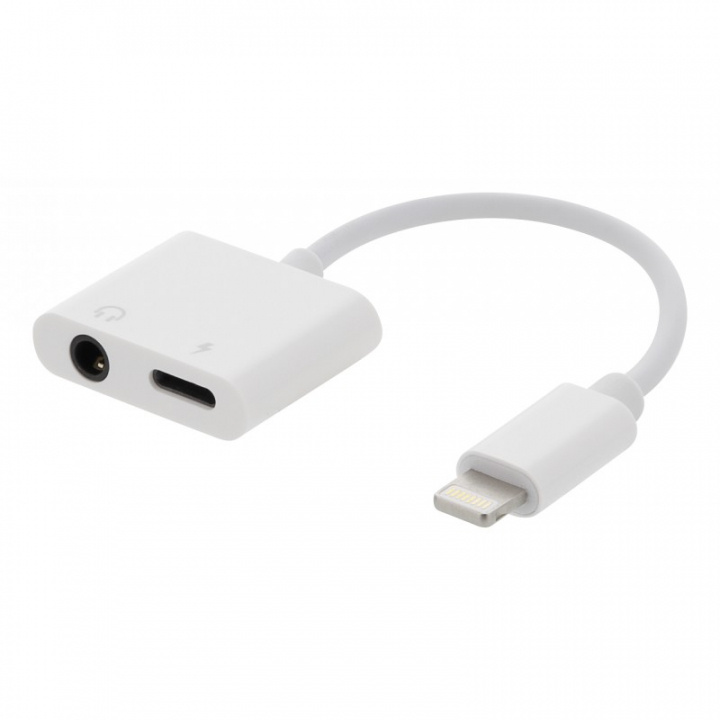 EPZI Lightning till 3.5mm ljud-adapter med laddning in the group SMARTPHONE & TABLETS / Chargers & Cables / Adapters at TP E-commerce Nordic AB (A22563)