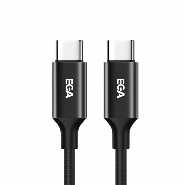 Snabbladdande USB-C till USB-C 3A , 1m, Svart in the group SMARTPHONE & TABLETS / Chargers & Cables / Cables / Cables Type C at TP E-commerce Nordic AB (A22625)