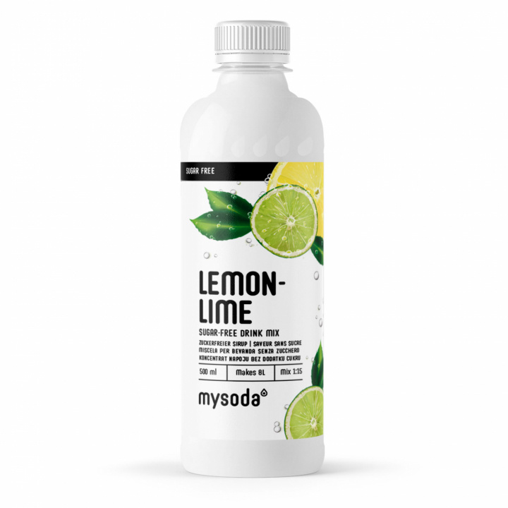 Mysoda Lemon-Lime Sugar Free 500 ml - Ger 8L dryck in the group HOME, HOUSEHOLD & GARDEN / Household appliances / Water & Juice / Carbonation machines / Flavors at TP E-commerce Nordic AB (A22687)