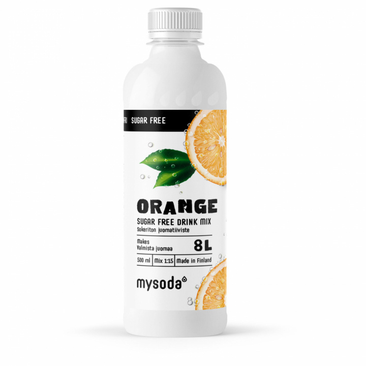 Mysoda Orange Sugar Free 500 ml - Ger 8L dryck in the group HOME, HOUSEHOLD & GARDEN / Household appliances / Water & Juice / Carbonation machines / Flavors at TP E-commerce Nordic AB (A22688)