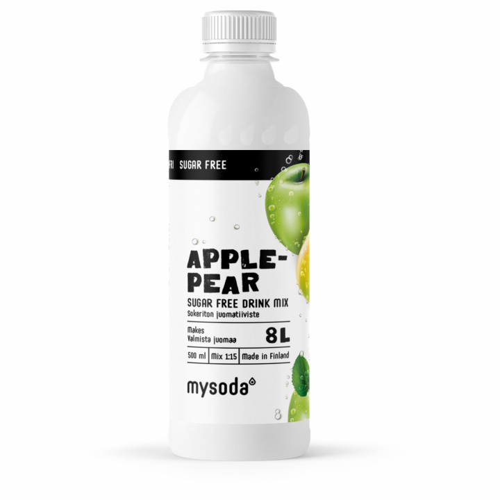 Mysoda Apple & Pear Sugar Free 500 ml - Ger 8L dryck in the group HOME, HOUSEHOLD & GARDEN / Household appliances / Water & Juice / Carbonation machines / Flavors at TP E-commerce Nordic AB (A22690)