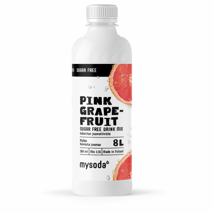 Mysoda Pink Grapefruit Sugar Free 500 ml - Ger 8L dryck in the group HOME, HOUSEHOLD & GARDEN / Household appliances / Water & Juice / Carbonation machines / Flavors at TP E-commerce Nordic AB (A22692)