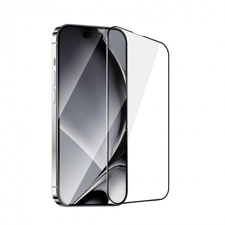 Tempered glass with metal frame for iPhone 16 Pro in the group SMARTPHONE & TABLETS / Phone cases / Apple / iPhone 16 at TP E-commerce Nordic AB (A22744)