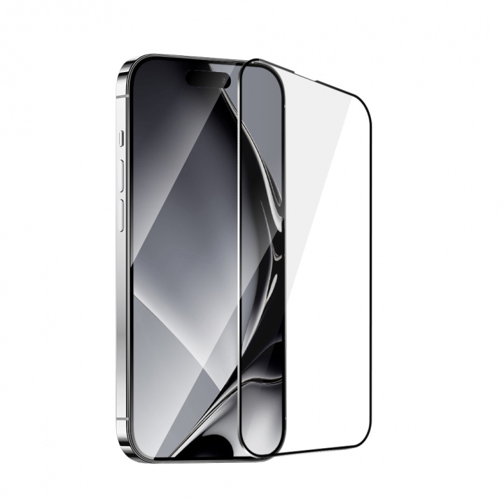 Tempered glass with metal frame for iPhone 16 in the group SMARTPHONE & TABLETS / Phone cases / Apple / iPhone 16 at TP E-commerce Nordic AB (A22745)