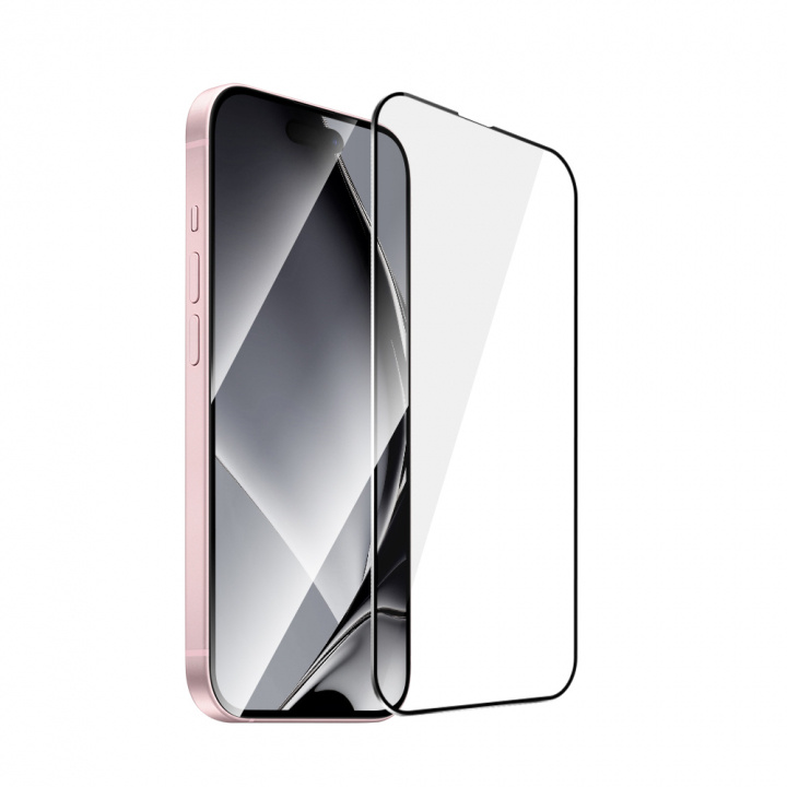 Tempered glass with metal frame for iPhone 15 in the group SMARTPHONE & TABLETS / Phone cases / Apple / iPhone 15 at TP E-commerce Nordic AB (A22748)