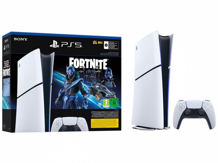 PlayStation 5 Digital Slim and Fortnite Cobalt Star in the group HOME ELECTRONICS / Game consoles & Accessories / Sony PlayStation 5 / Consoles at TP E-commerce Nordic AB (A22754)