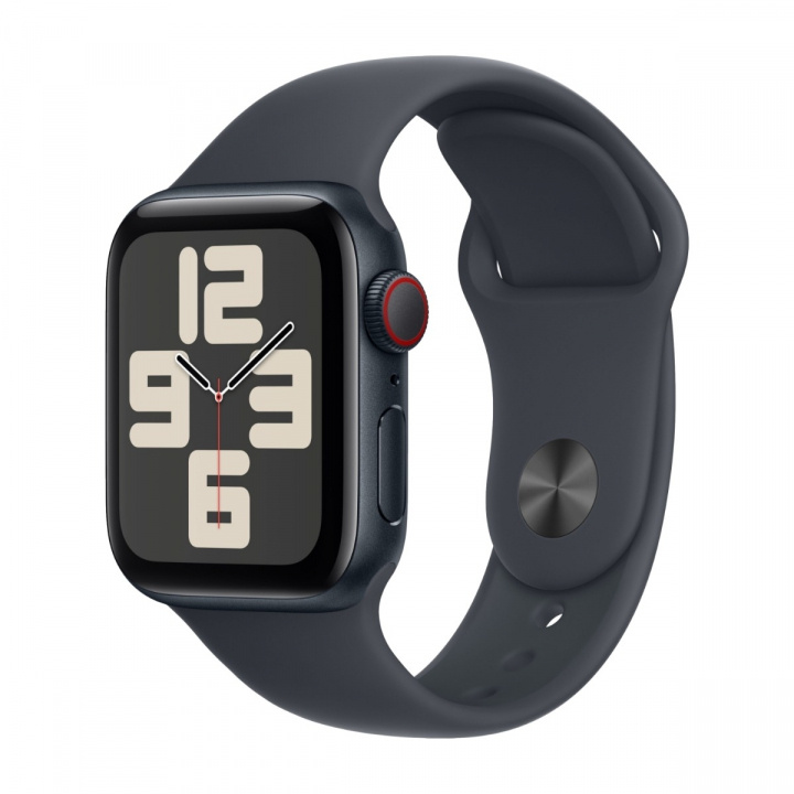 Apple Watch SE (2022) 40mm Midnight Aluminium with Midnight Sportband GPS + Cellular in the group SMARTPHONE & TABLETS / Excercise, home & leisure / Apple Watch & Accessories / Apple Watch at TP E-commerce Nordic AB (A22766)