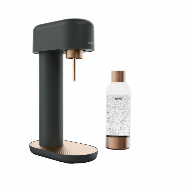 Mysoda Ruby 2 Sparkling Water maker, Black/Copper in the group HOME, HOUSEHOLD & GARDEN / Household appliances / Water & Juice / Carbonation machines / Carbonation machines at TP E-commerce Nordic AB (A22779)