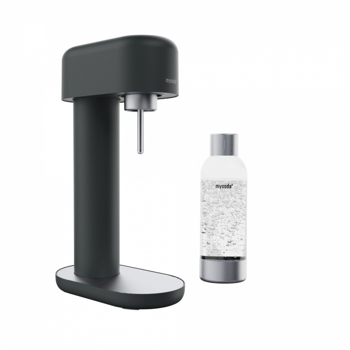 Mysoda Ruby 2 Sparkling Water maker, Black/Silver in the group HOME, HOUSEHOLD & GARDEN / Household appliances / Water & Juice / Carbonation machines / Carbonation machines at TP E-commerce Nordic AB (A22780)