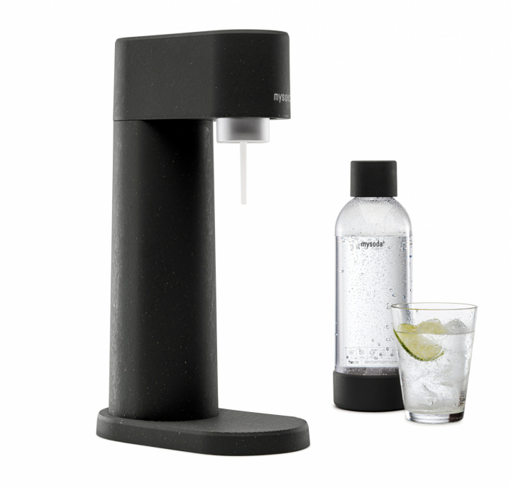 Mysoda Woody Sparkling Water maker, Black in the group HOME, HOUSEHOLD & GARDEN / Household appliances / Water & Juice / Carbonation machines / Carbonation machines at TP E-commerce Nordic AB (A22785)