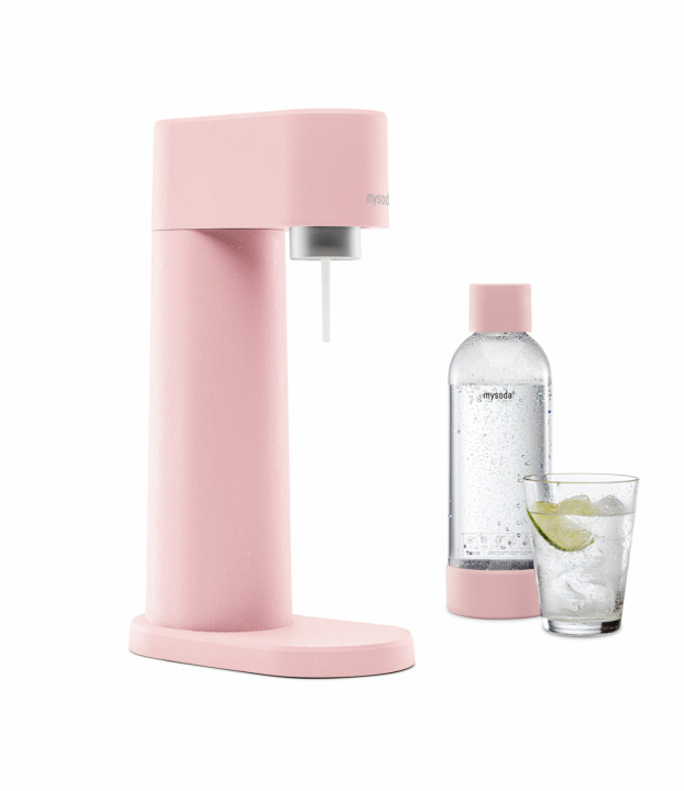 Mysoda Woody Sparkling Water maker, Pink in the group HOME, HOUSEHOLD & GARDEN / Household appliances / Water & Juice / Carbonation machines / Carbonation machines at TP E-commerce Nordic AB (A22787)