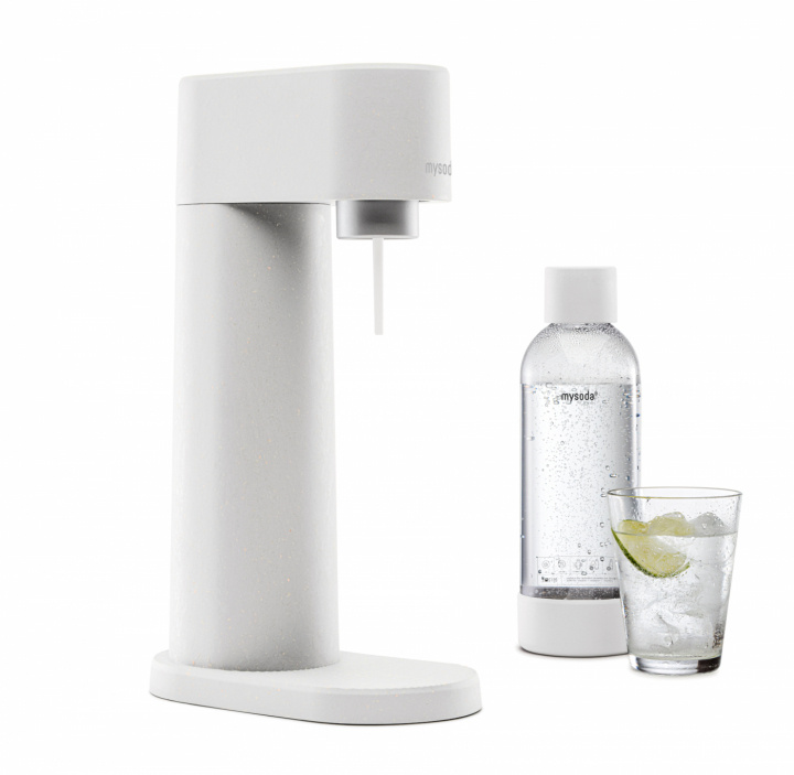 Mysoda Woody Sparkling Water maker, White in the group HOME, HOUSEHOLD & GARDEN / Household appliances / Water & Juice / Carbonation machines / Carbonation machines at TP E-commerce Nordic AB (A22788)