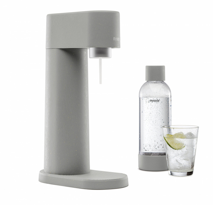 Mysoda Woody Sparkling Water maker, Grey in the group HOME, HOUSEHOLD & GARDEN / Household appliances / Water & Juice / Carbonation machines / Carbonation machines at TP E-commerce Nordic AB (A22789)