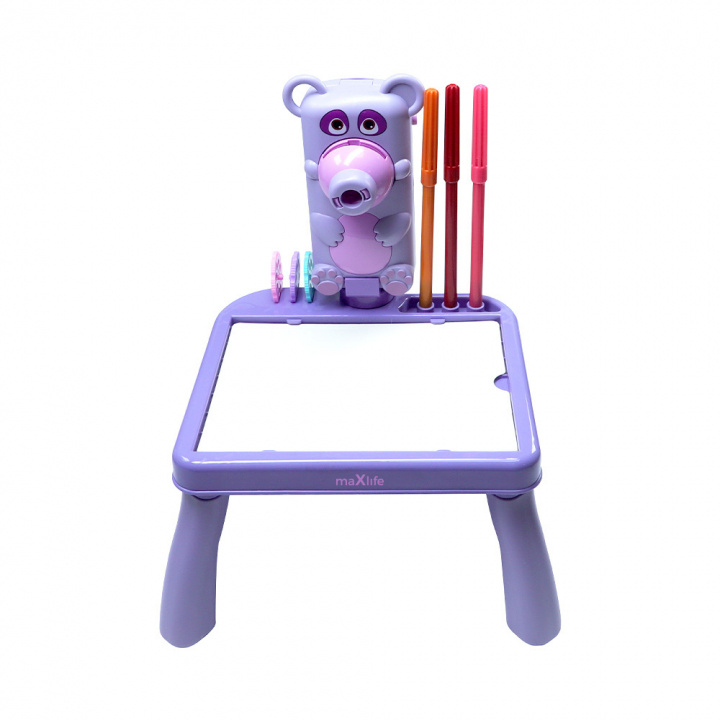 Maxlife MXDP-200 projector with drawing tabl, Purple in the group TOYS, KIDS & BABY PRODUCTS / Toys / Draw & Count at TP E-commerce Nordic AB (A22806)