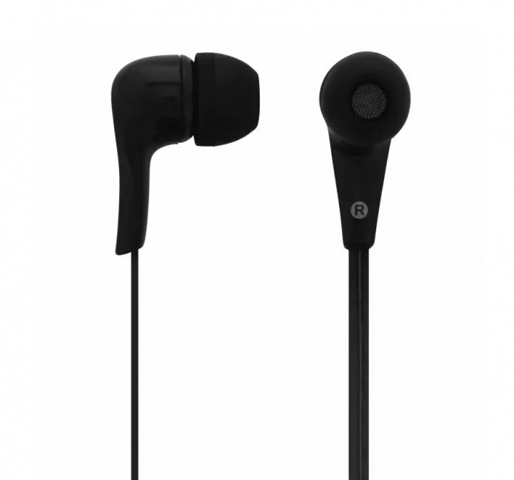 Earphones, in-ear with Microphone, Black in the group HOME ELECTRONICS / Audio & Picture / Headphones & Accessories / Headphones at TP E-commerce Nordic AB (A22819)