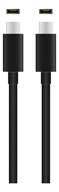 QNECT Thunderbolt 3 male - USB type C male, 0.5 m in the group COMPUTERS & PERIPHERALS / Computer cables / USB / USB-C at TP E-commerce Nordic AB (A22857)