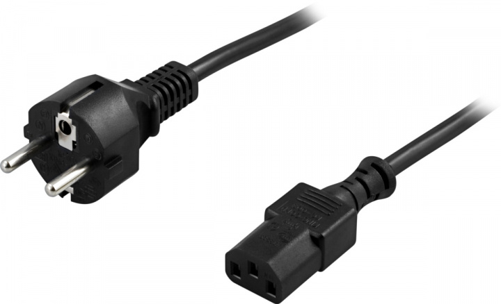 QNECT Appliance cable Schuko, 2m in the group COMPUTERS & PERIPHERALS / Computer cables / Device kable at TP E-commerce Nordic AB (A22860)