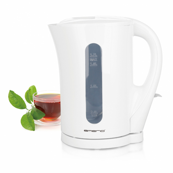 Emerio WK-123483.1 Water kettle 1.7L, White in the group HOME, HOUSEHOLD & GARDEN / Household appliances / Water & Juice / Kettles at TP E-commerce Nordic AB (A22885)