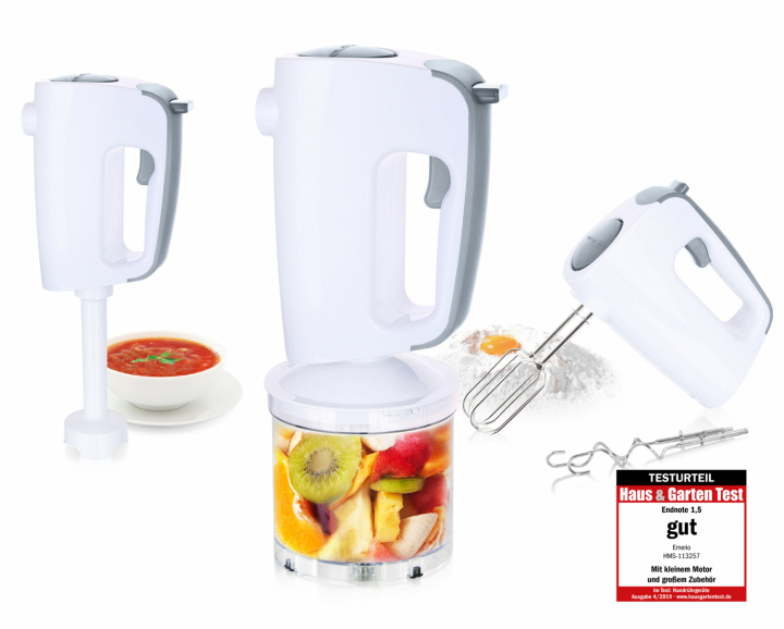 Emerio Hand Mixer Set HMS-113257.11 in the group HOME, HOUSEHOLD & GARDEN / Household appliances / Food processor & Kitchen appliances / Mixer & Blenders at TP E-commerce Nordic AB (A23157)