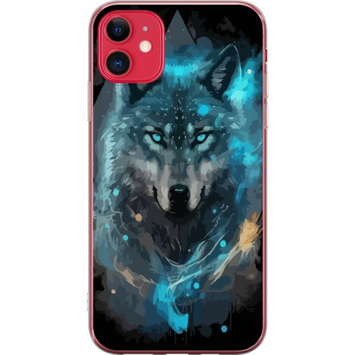 Mobile case for Apple iPhone 11 with Wolf design in the group SMARTPHONE & TABLETS / Phone cases / Apple / iPhone 11 at TP E-commerce Nordic AB (A50032)