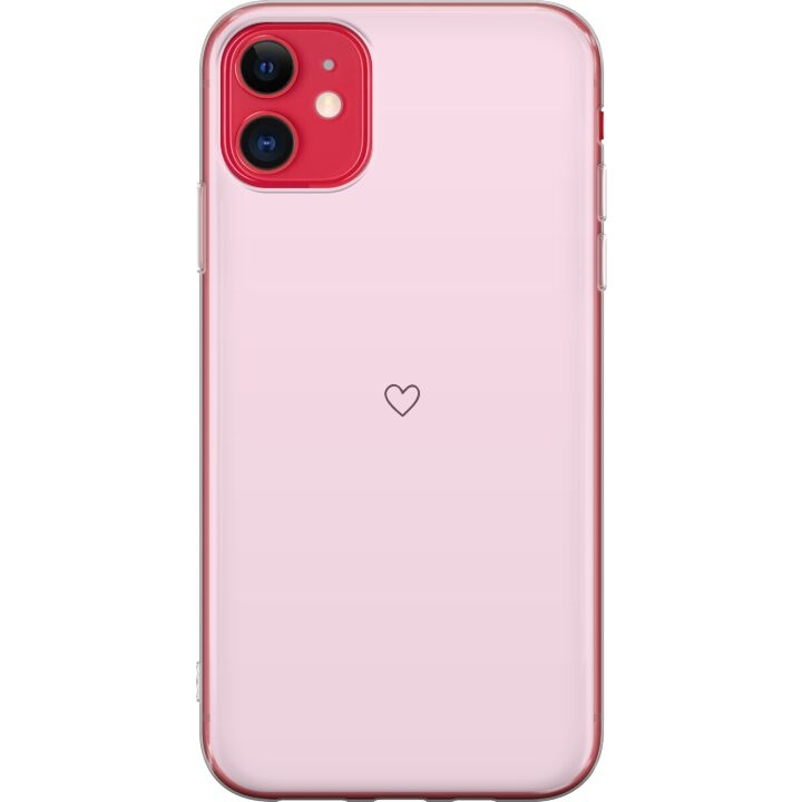 Mobile case for Apple iPhone 11 with Heart design in the group SMARTPHONE & TABLETS / Phone cases / Apple / iPhone 11 at TP E-commerce Nordic AB (A50046)