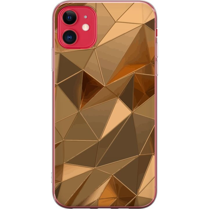 Mobile case for Apple iPhone 11 with 3D Gold design in the group SMARTPHONE & TABLETS / Phone cases / Apple / iPhone 11 at TP E-commerce Nordic AB (A50051)