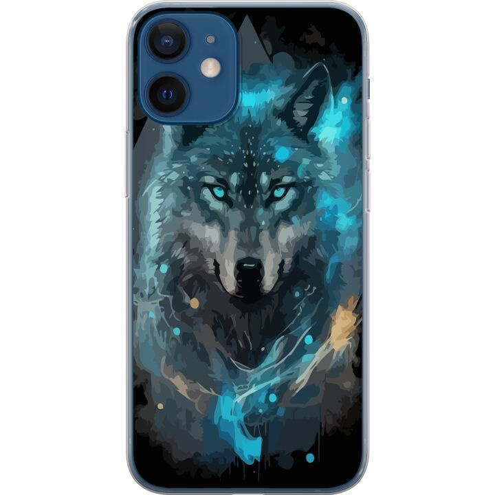 Mobile case for Apple iPhone 12 with Wolf design in the group SMARTPHONE & TABLETS / Phone cases / Apple / iPhone 12 at TP E-commerce Nordic AB (A50194)