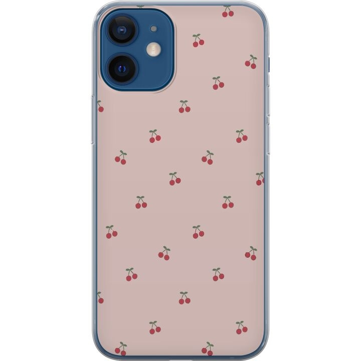 Mobile case for Apple iPhone 12 with Cherry design in the group SMARTPHONE & TABLETS / Phone cases / Apple / iPhone 12 at TP E-commerce Nordic AB (A50196)