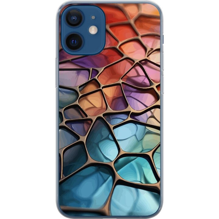 Mobile case for Apple iPhone 12 with Metallic pattern design in the group SMARTPHONE & TABLETS / Phone cases / Apple / iPhone 12 at TP E-commerce Nordic AB (A50199)