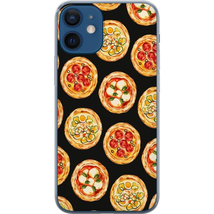 Mobile case for Apple iPhone 12 with Pizza design in the group SMARTPHONE & TABLETS / Phone cases / Apple / iPhone 12 at TP E-commerce Nordic AB (A50202)