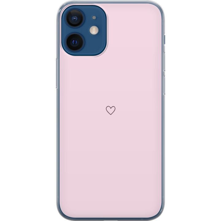 Mobile case for Apple iPhone 12 with Heart design in the group SMARTPHONE & TABLETS / Phone cases / Apple / iPhone 12 at TP E-commerce Nordic AB (A50208)