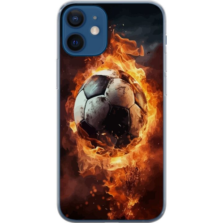 Mobile case for Apple iPhone 12 with Football design in the group SMARTPHONE & TABLETS / Phone cases / Apple / iPhone 12 at TP E-commerce Nordic AB (A50210)