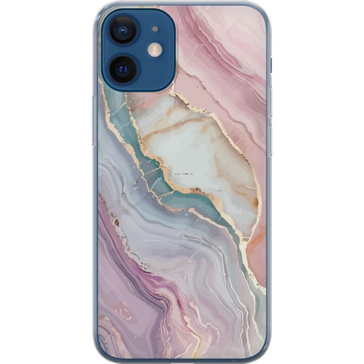 Mobile case for Apple iPhone 12 with Marble design in the group SMARTPHONE & TABLETS / Phone cases / Apple / iPhone 12 at TP E-commerce Nordic AB (A50211)