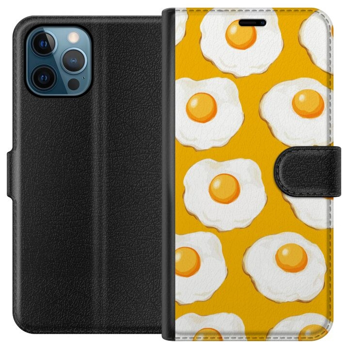 Wallet case for Apple iPhone 12 Pro with Fried egg design in the group SMARTPHONE & TABLETS / Phone cases / Apple / iPhone 12 at TP E-commerce Nordic AB (A50272)