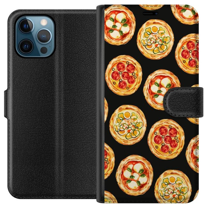 Wallet case for Apple iPhone 12 Pro with Pizza design in the group SMARTPHONE & TABLETS / Phone cases / Apple / iPhone 12 at TP E-commerce Nordic AB (A50283)